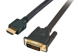 HighSpeed HDMI™ - DVI Kabel St -> St, schwarz, 2m