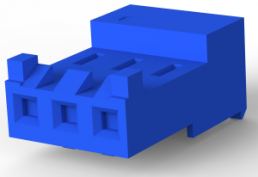 Buchsengehäuse, 3-polig, RM 3.96 mm, gerade, blau, 3-643821-3