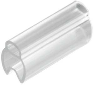 PVC Kabelmarkierer, beschriftbar, (B x H) 20 x 5 mm, max. Bündel-Ø 2.5 mm, transparent, 1798580000
