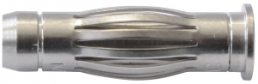 4 mm Einbaustecker, Schraubanschluss, Einbau-Ø 5 mm, silber, 22.6012