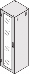 Verglaste Tür, IP 20, 1-Punkt-Verriegelung, RAL 7021, 2200H 800B
