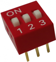 DIP-Schalter, 3-polig, gerade, 25 mA/24 VDC, DX9A03C