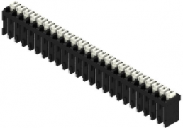 Leiterplattenklemme, 24-polig, RM 3.81 mm, 0,13-1,5 mm², 12 A, Federklemmanschluss, schwarz, 1870130000