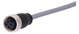 Sensor-Aktor Kabel, 7/8"-Kabeldose, gerade auf offenes Ende, 4-polig, 10 m, PVC, grau, 21349700495100