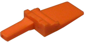 Stecker, 2-polig, gerade, 1-reihig, orange, WM-2P