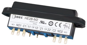 Zustimmungsschalter, 2-polig, schwarz, unbeleuchtet, IP65, HE2B-M211PB