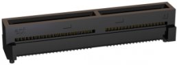 Kartenanschluss, 80-polig, RM 0.8 mm, gerade, schwarz, 408-52080-100-11