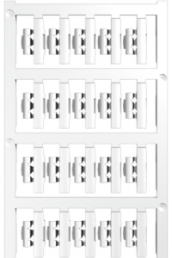 Polyamid Kabelmarkierer, beschriftbar, (B x H) 21 x 5.8 mm, max. Bündel-Ø 2.5 mm, weiß, 1813190000