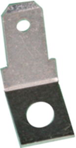 Flachstecker, 4,8 x 0,8 mm, L 10 mm, unisoliert, abgewinkelt, 3815.67