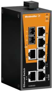 Ethernet Switch, unmanaged, 8 Ports, 100 Mbit/s, 12-48 VDC, 1412070000