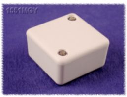 ABS Miniatur-Gehäuse, (L x B x H) 35 x 35 x 20 mm, lichtgrau (RAL 7035), IP54, 1551MGY