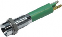 LED-Signalleuchte, 24 V (DC), grün, 10 mcd, Einbau-Ø 6 mm, RM 3.5 mm, LED Anzahl: 1