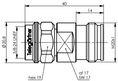 100024210 Telegärtner Koaxial Adapter Bild 2