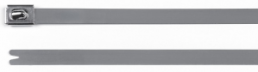 Kabelbinder, Edelstahl, (L x B) 201 x 7.9 mm, Bündel-Ø 12 bis 50 mm, silber, -80 bis 538 °C