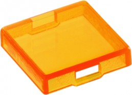 Kappe, quadratisch, (L x B x H) 15 x 15 x 3.8 mm, gelb, für Druckschalter, 5.49.275.036/1402