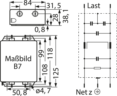 B84112B0000B120 TDK (EPCOS) Interference suppression filter Image 2