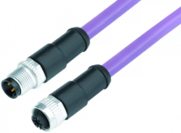 Sensor-Aktor Kabel, M12-Kabelstecker, gerade auf M12-Kabeldose, gerade, 5-polig, 1 m, PUR, violett, 4 A, 77 2530 2529 50705 0100