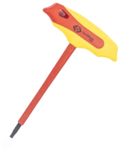 VDE-Stiftschlüssel mit T-Griff, 3 mm, Sechskant, L 125 mm