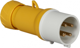 CEE Stecker, 4-polig, 32 A/100-130 V, gelb, 4 h, IP44, PKE32M414