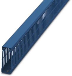 Verdrahtungskanal, (L x B x H) 2000 x 30 x 80 mm, PVC, blau, 3240307