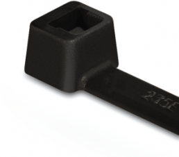 Kabelbinder innenverzahnt, Polyamid, (L x B) 148 x 3.6 mm, Bündel-Ø 1.5 bis 35 mm, schwarz, UV-beständig, -40 bis 85 °C