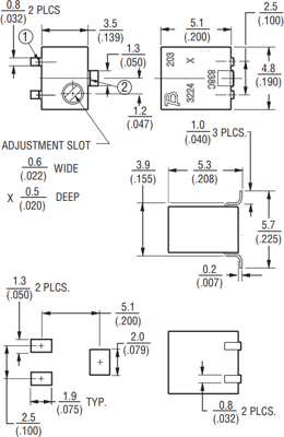 3224X-1-100E Bourns Electronics GmbH Trimmpotentiometer Bild 2
