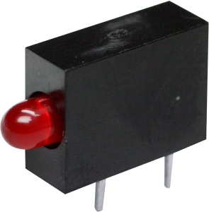 LED-Signalleuchte, rot, 3 mcd, RM 5.08 mm, LED Anzahl: 1