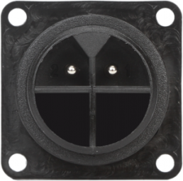 Stecker, 2-polig, Kabelmontage, Schraubanschluss, 0,5-2,5 mm², schwarz, WPP-0200M35