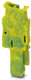 Stecker, Federzuganschluss, 0,08-4,0 mm², 1-polig, 24 A, 6 kV, gelb/grün, 3043035
