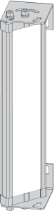 Spiegel mit Befestigungssystem, 1750 mm, Hp=1660 mm für Sicherheitslichtvorhang, XUSZMD166