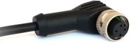 Sensor-Aktor Kabel, M12-Kabeldose, abgewinkelt auf offenes Ende, 12-polig, 1 m, PVC, schwarz, 1.5 A, PXPPVC12RAF12ACL010PVC