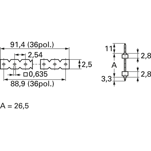 SL 13 265 36 G Fischer Elektronik Steckverbindersysteme Bild 2