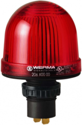 Einbau-Dauer-Leuchte, Ø 57 mm, rot, 12-48 V AC/DC, Ba15d, IP65