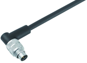 Sensor-Aktor Kabel, M9-Kabelstecker, abgewinkelt auf offenes Ende, 8-polig, 2 m, PUR, schwarz, 1 A, 79 1461 272 08
