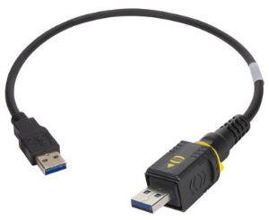 USB 3.0 Verbindungskabel, PushPull (V4) Typ A auf USB Stecker Typ A, 0.5 m, schwarz