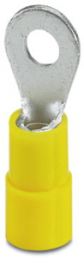 Isolierter Ringkabelschuh, 4,0-6,0 mm², AWG 12 bis 10, 4.3 mm, M4, gelb