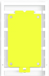 Polyamid Gerätemarkierer, (L x B) 85 x 54 mm, gelb, 10 Stk