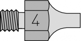 Saugdüse, Rundform, Ø 3.3 mm, (L) 18 mm, DS 114