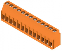Leiterplattenklemme, 13-polig, RM 5.08 mm, 0,08-6,0 mm², 20 A, Zugbügel, orange, 1001940000