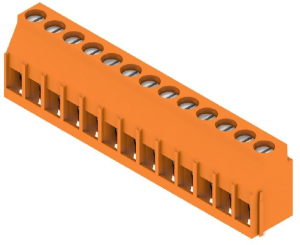 Leiterplattenklemme, 13-polig, RM 5.08 mm, 0,08-6,0 mm², 20 A, Zugbügel, orange, 1001940000
