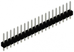 Stiftleiste, 20-polig, RM 2.54 mm, gerade, schwarz, 10048205