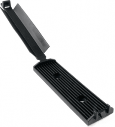 Flachkabelhalter, Polyamid, schwarz, selbstklebend, (L x B x H) 56.5 x 25 x 14.8 mm