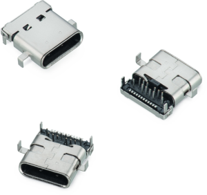 WR-COM USB 3.1 Typ C Mittelmontage THR/SMT 1,6 mm,632723130112