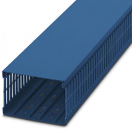 Verdrahtungskanal, (L x B x H) 2000 x 120 x 80 mm, PVC, blau, 3240327