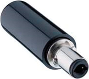 DC Stecker verriegelbar, Innen-Ø 2,5 mm, Außen-Ø 5,5 mm, 12 V/4,0 A, schwarz
