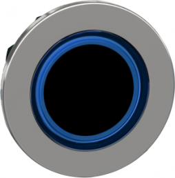 Frontelement, unbeleuchtet, tastend, Bund rund, blau, Einbau-Ø 30.5 mm, ZB4FW963