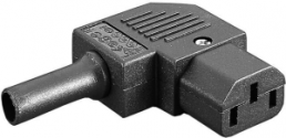 Gerätesteckdose C13, 3-polig, Kabelmontage, Schraubanschluss, schwarz, PX0587/SE