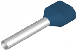 Isolierte Aderendhülse, 2,5 mm², 27 mm/18 mm lang, blau, 9037520000