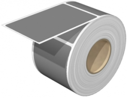 Polyester Gerätemarkierer, (L x B) 85 x 54 mm, grau, Rolle mit 100 Stk