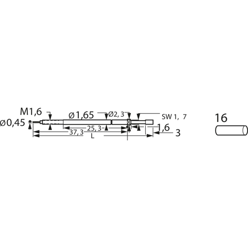 F87516B100G135 Feinmetall Prüfstifte Bild 3